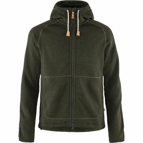 Fjallraven Övik Hoodies Green Singapore For Men (SG-339042)